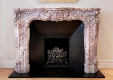 Add a Splash of Colour with an Antique Marble Fireplace