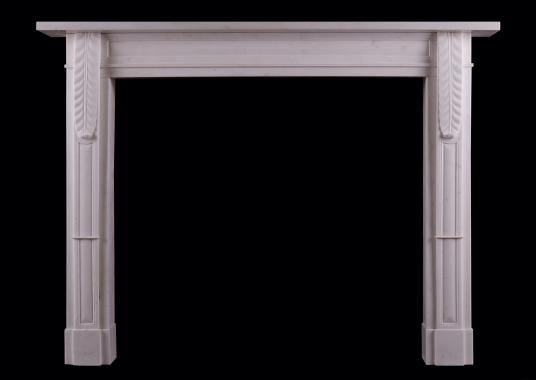 A Regency Statuary marble fireplace