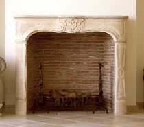 antique fireplace