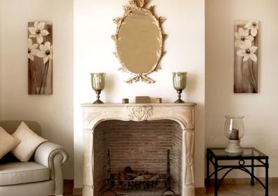 Design Inspiration: Using an antique stone fireplace in a contemporary home