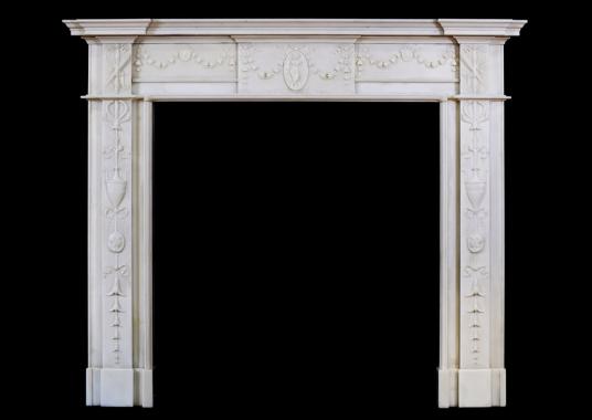 A George III Marble Chimneypiece in the Manner Robert Adam