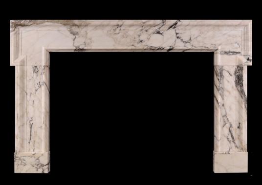 A Georgian Style Fireplace in Arabescato Marble