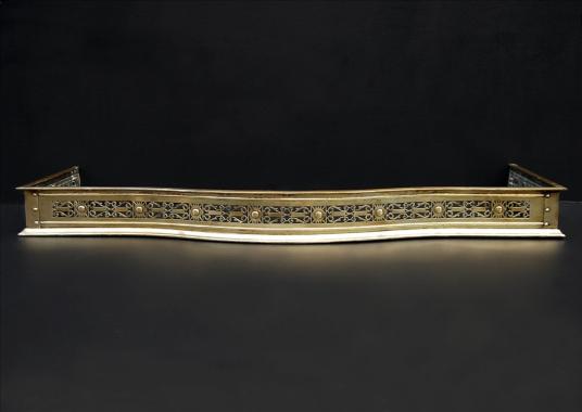 A Decorative pierced brass English fender