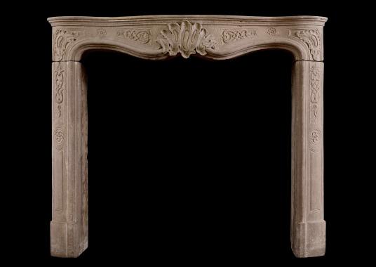 A period 18th century French Louis XV chimneypiece