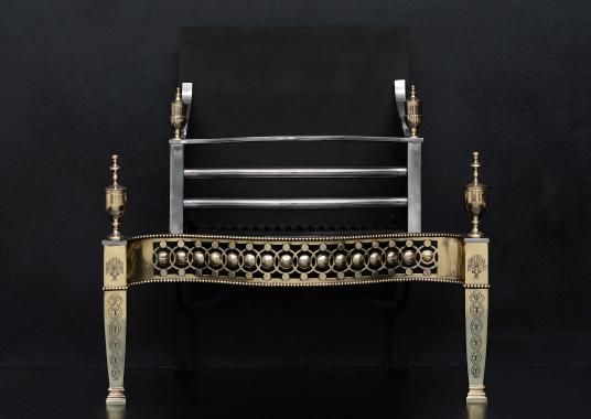 An English firebasket in the Georgian manner