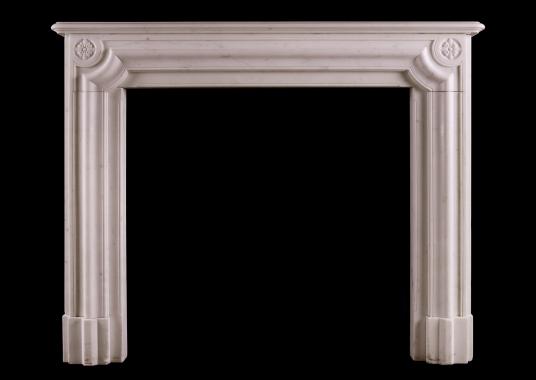 An English Regency Statuary marble fireplace