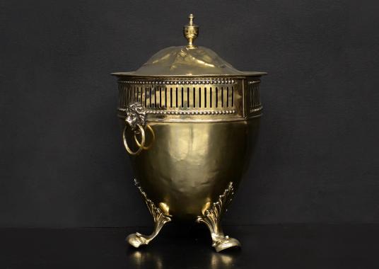 A Regency style brass coal bucket
