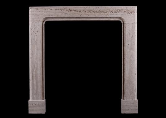 An architectural bolection fireplace