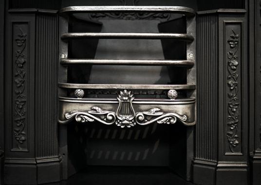 A Victorian Cast Iron Register Grate Antique Fireplaces And