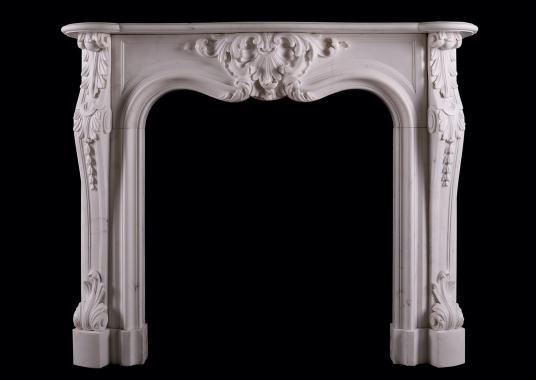 A period Regency Statuary marble fireplace