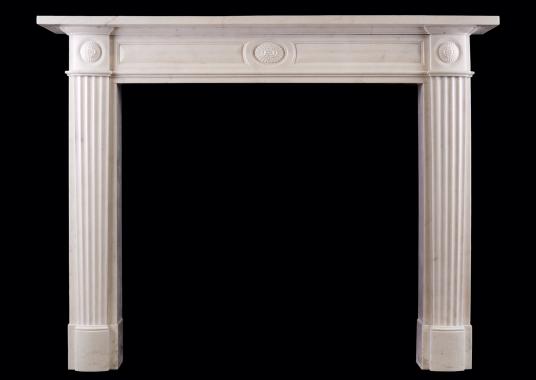 A period Statuary marble fireplace