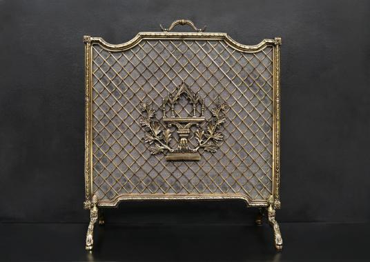 A fine quality brass firescreen