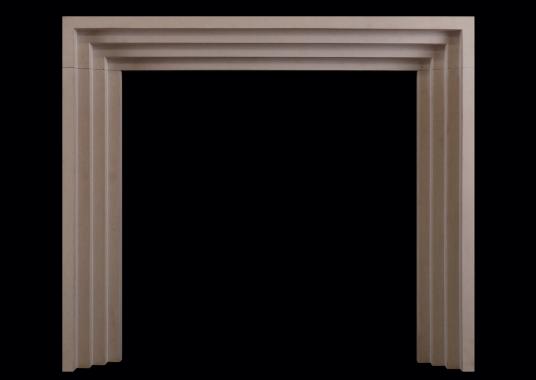 An Art Deco style fireplace