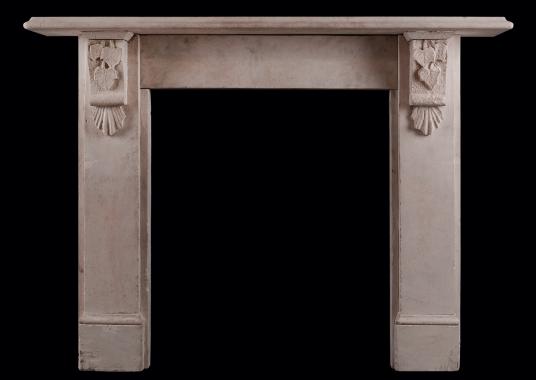 A Victorian Bath stone fireplace