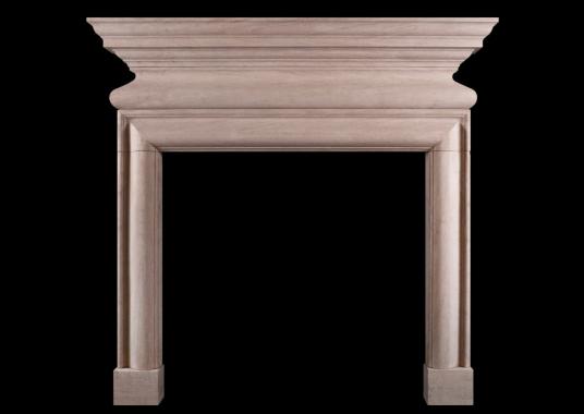 An architectural fireplace in Ancaster stone
