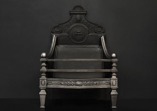 An English cast iron firegrate