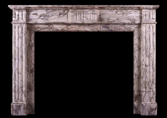 A French fireplace in Breccia di Seravezza