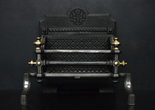 An English firegrate in the Neo-Gothic taste