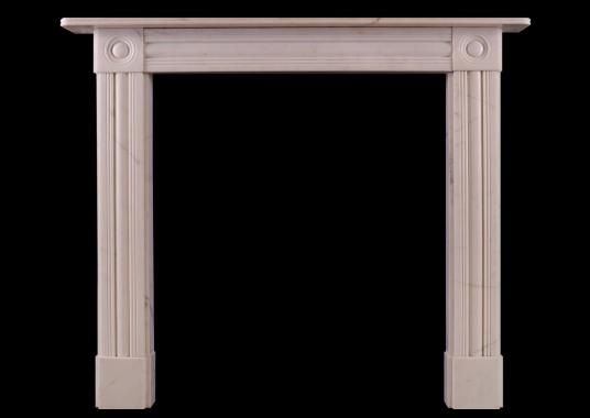 A Statuary marble fireplace in the Regency style