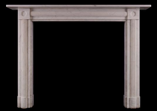 A period Regency Statuary marble fireplace