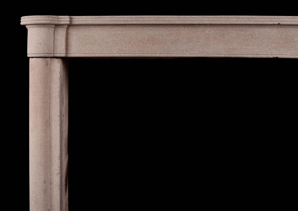 A period 18th century Directoire fireplace with half round columns