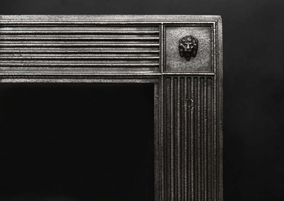 A late Georgian style cast iron register grate