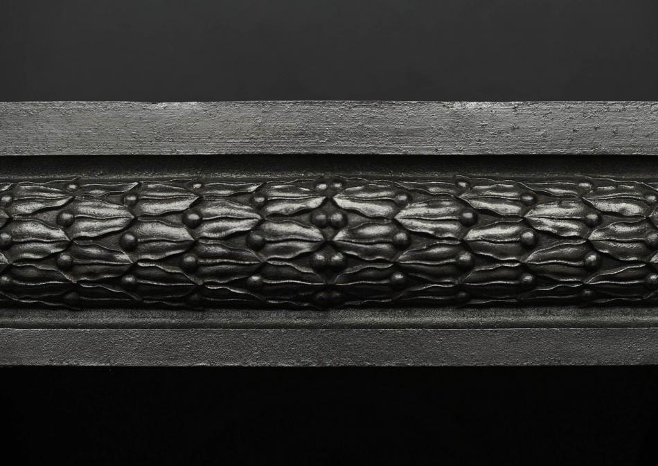 A cast iron register grate in the late Georgian style