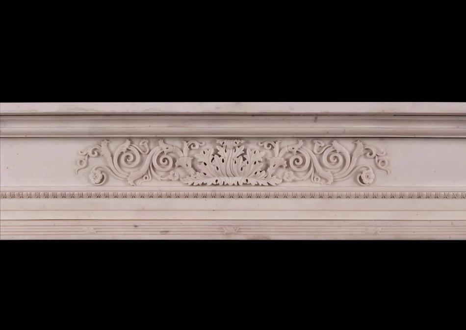 A fine quality period Regency Statuary marble fireplace