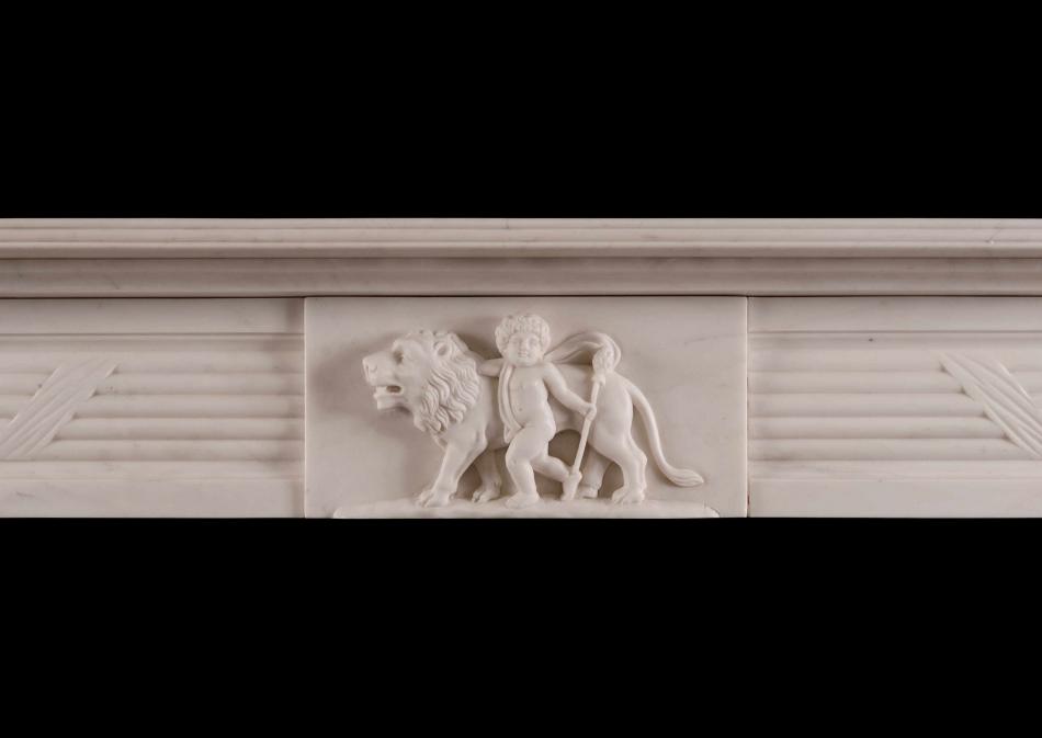 'Androcles and the Lion' - an early Regency style fireplace