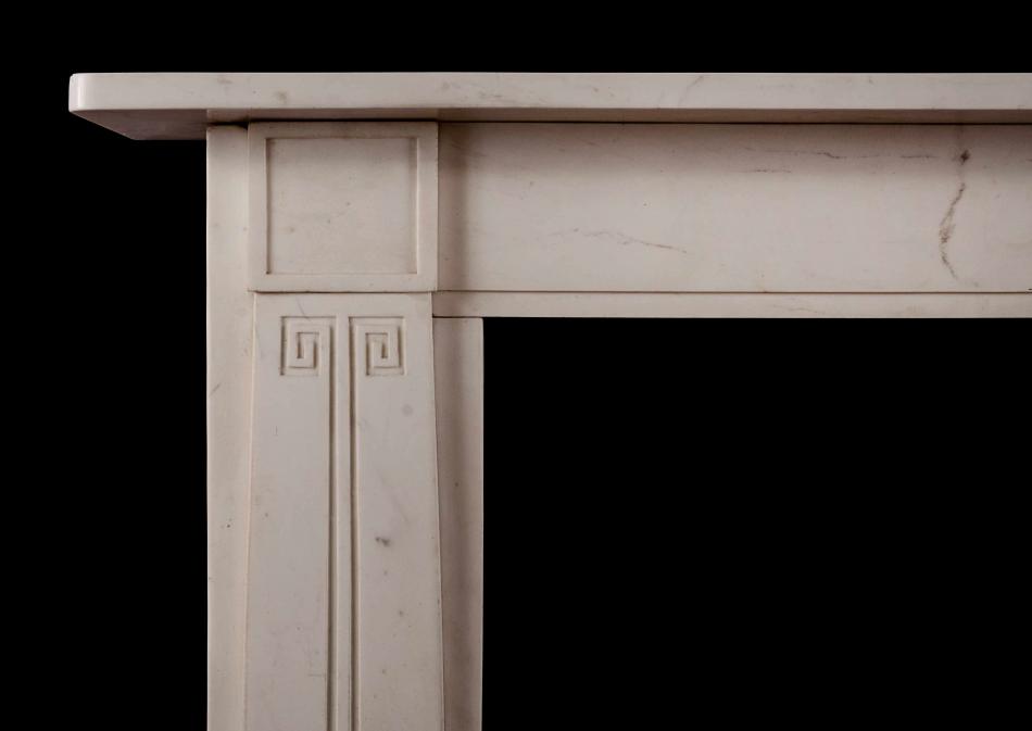 A Statuary marble fireplace in the manner of John Soane