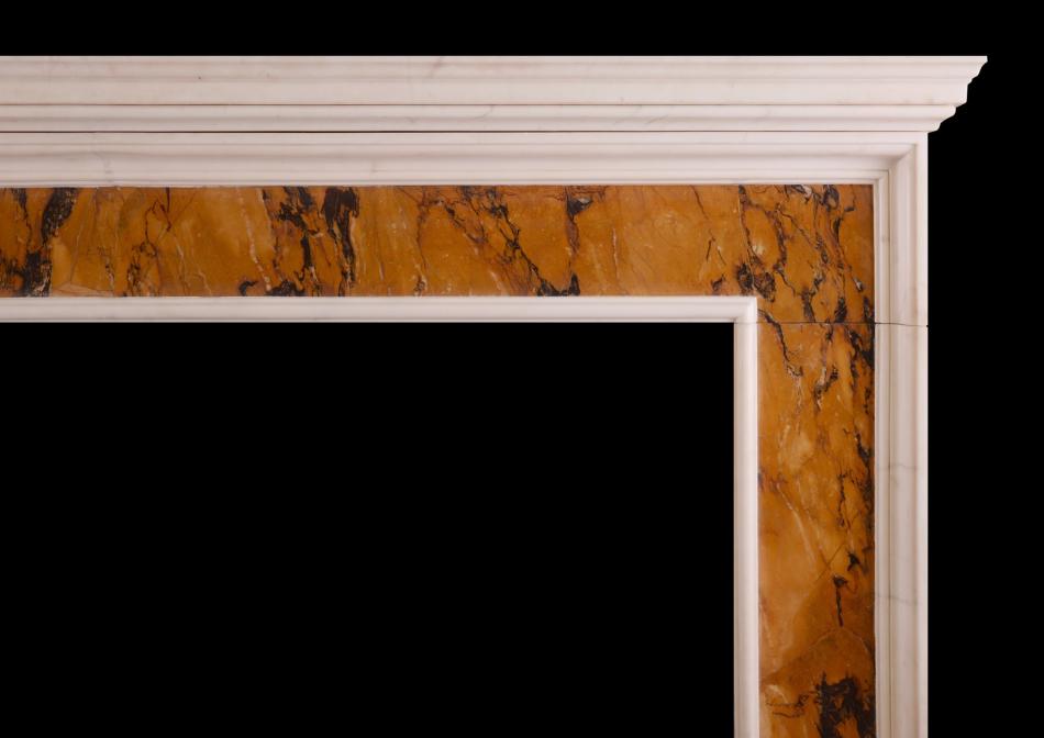 A period Queen Anne marble fireplace