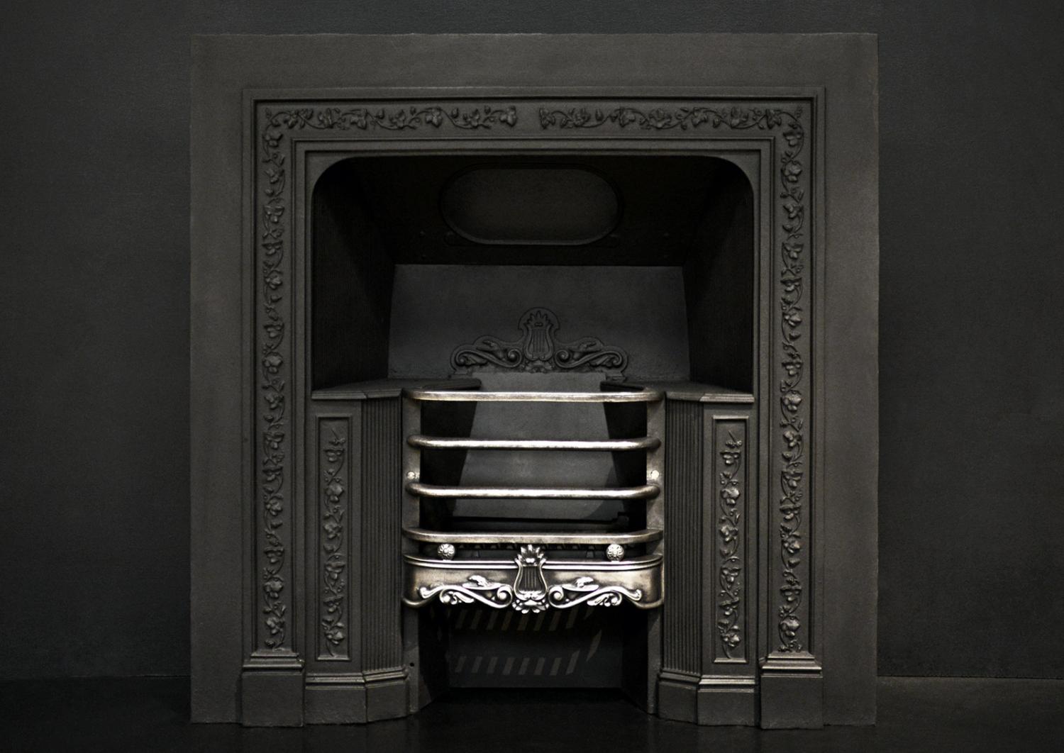 A Victorian Cast Iron Register Grate Antique Fireplaces And