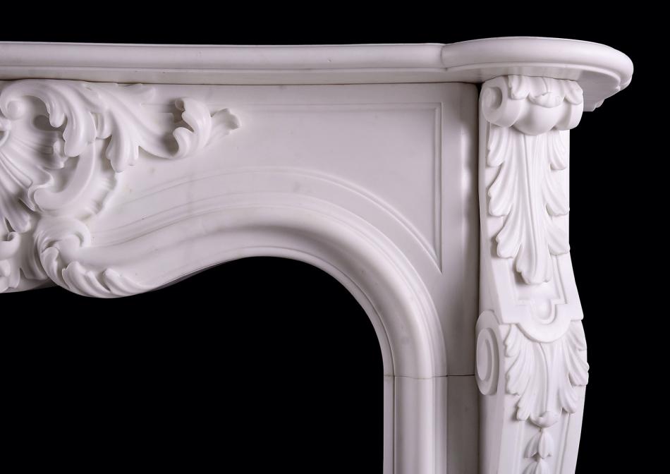 A period Regency Statuary marble fireplace