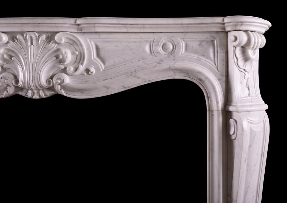 A French Louis XV style fireplace