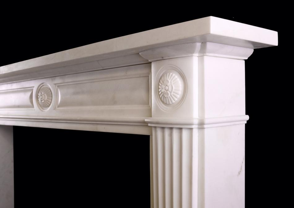A period Statuary marble fireplace