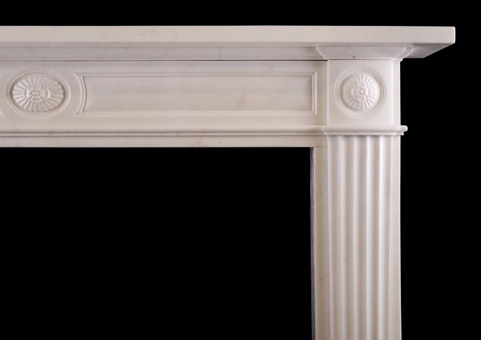 A period Statuary marble fireplace