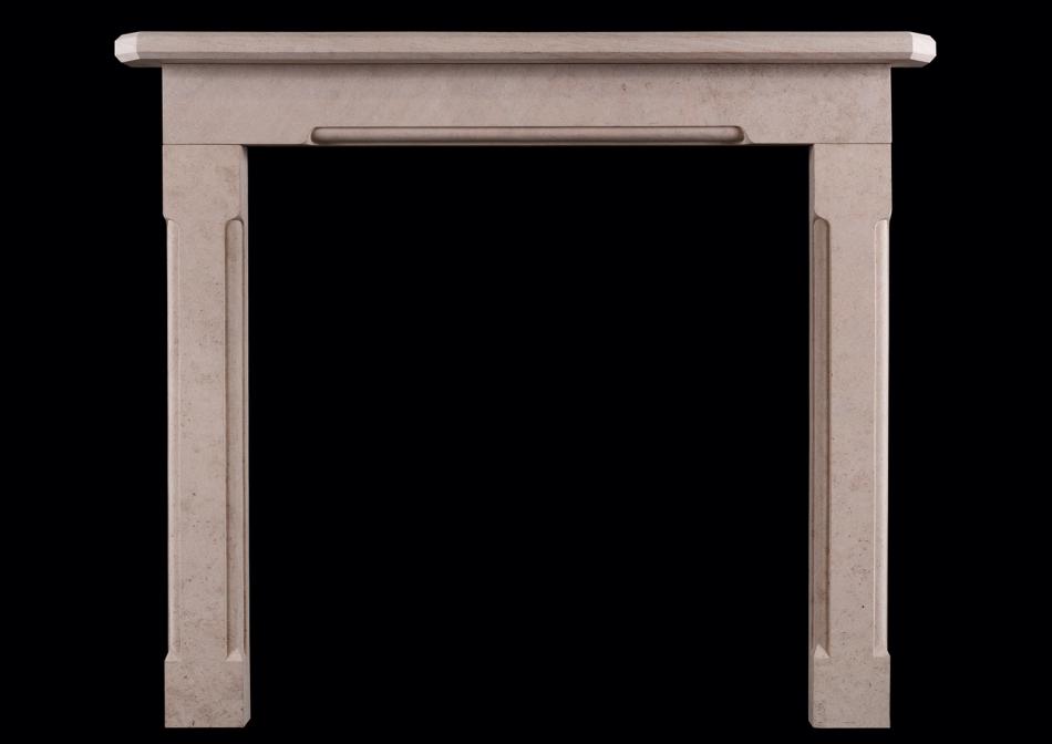 An elegant carved fireplace in Ancaster stone