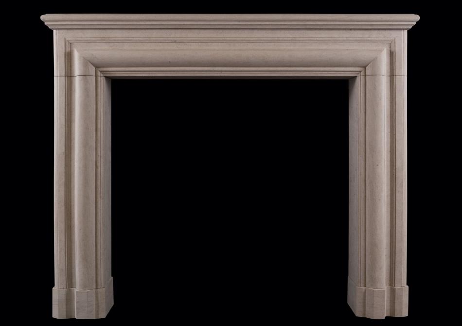 An architectural fireplace in Ancaster stone