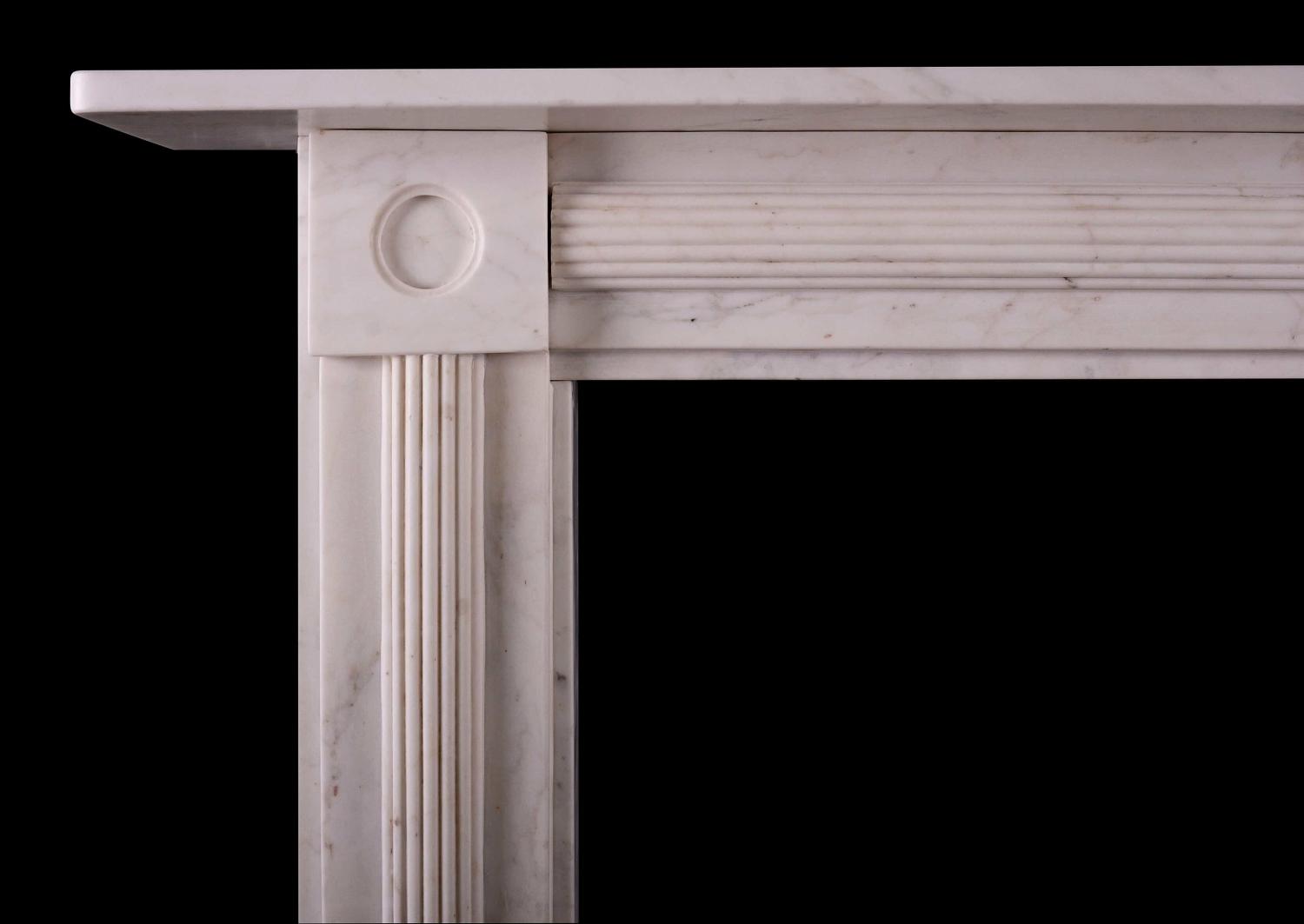 A period Regency Statuary marble fireplace